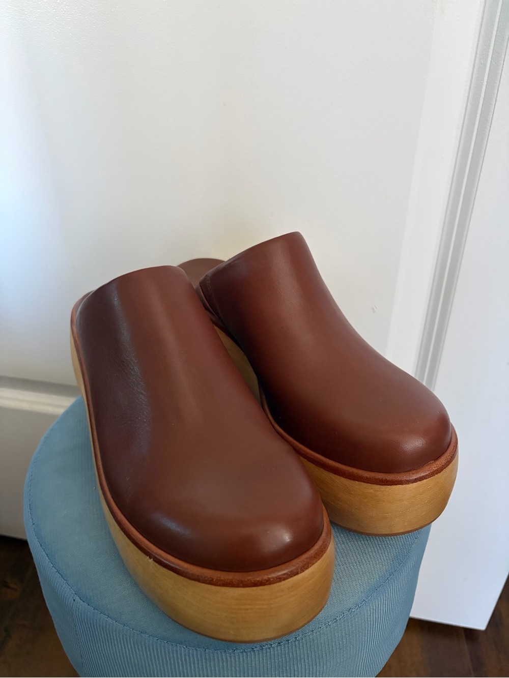 EVERLANE Leather THE WOODEN PUFFA CLOG - Size 8 - Picture 15 of 16